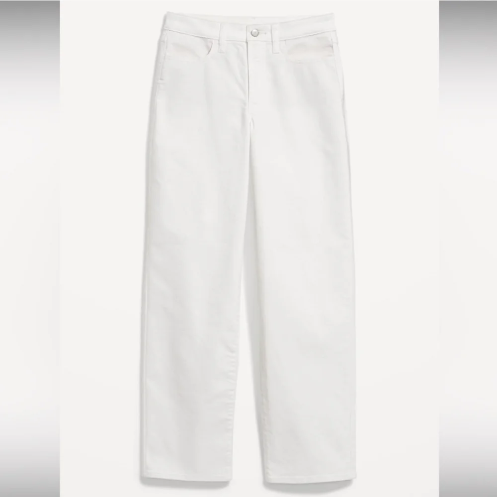 Old Navy White Denim High Rise Wow Loose Jeans Size 12 - New with tags - Picture 10 of 10